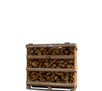 Kaminholz Eiche extra trocken in Holzkiste – Holzscheite Premium – Volumen 1,1 m³
