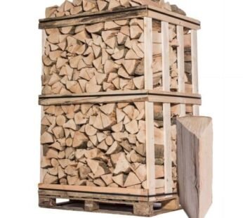 Palette Kaminholz 33 cm – Mischung Hartholz (Esche, Buche, Hainbuche, Eiche) – 2 m³ – 2,9 Ster – luftgetrocknet