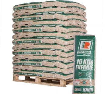 Van Roje Holzpellets – 65 × 15 kg Palette – 100 % Nadelholz, ENplus A1 & DINplus & PEFC